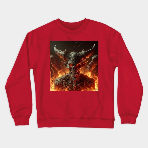 Devil by focusln Crewneck Sweatshirt by Darn Doggie Club by focusln